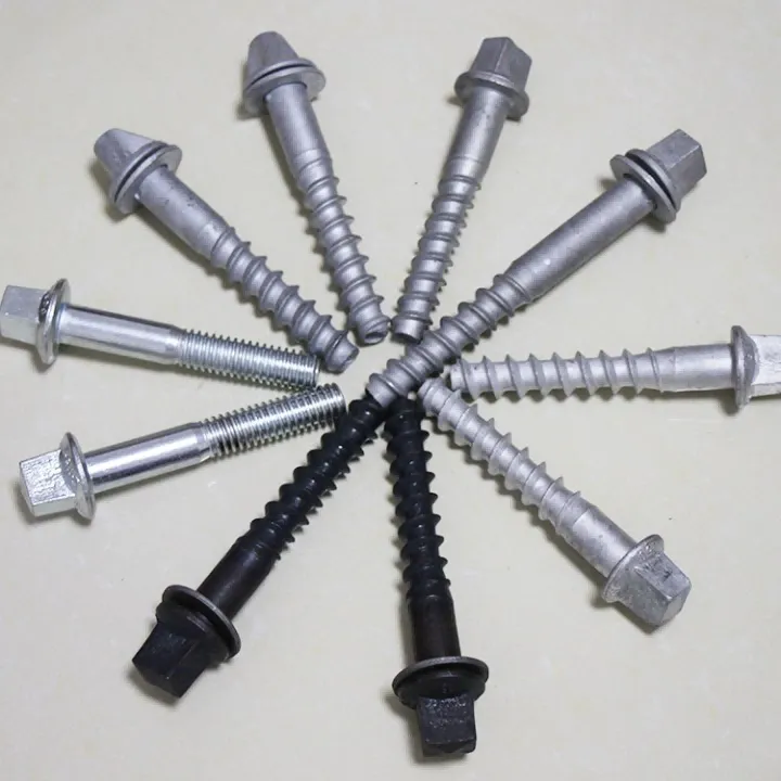Grade SS8 SS23 Railway Tie Plate Screw Spike